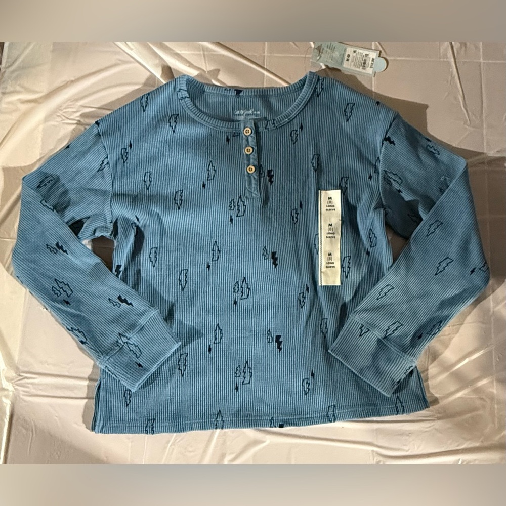 Boys Cat & Jack Thermal Long Sleeve Top Shirt NEW